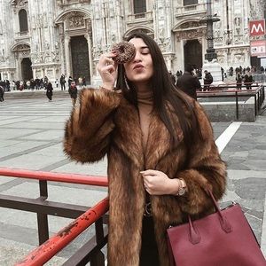 NWOT Zara Faux Fur Coat